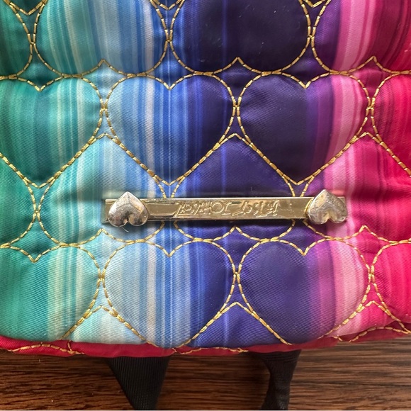 Betsy Johnson rainbow quilted backpack - Picture 14 of 17